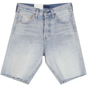 Levi's, Korte broeken, Dames, Blauw, W28, Katoen, 80's 501 Shorts Crystal Cove