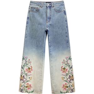 Desigual, Jeans, Dames, Veelkleurig, L, Katoen, Dames Leg en Bootcut Jeans
