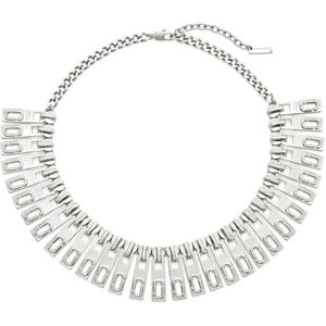 Marc Jacobs, Accessoires, Dames, Grijs, ONE Size, Charm Zip Chain Ketting
