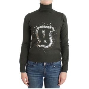 John Galliano, Truien, Dames, Groen, XS, Wol, Groene wollen coltrui