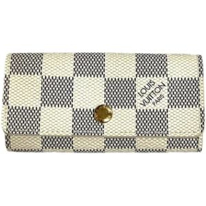 Louis Vuitton Vintage, Pre-owned, Dames, Beige, ONE Size, Pre-owned Canvas key-holders