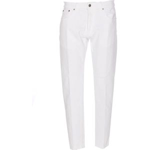 Dondup, Jeans, Heren, Wit, W35, Denim, Witte Denim Broek