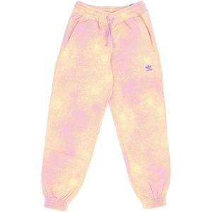 Adidas, Broeken, Dames, Veelkleurig, L, Katoen, Tie-Dye Lichtgewicht Joggingbroek