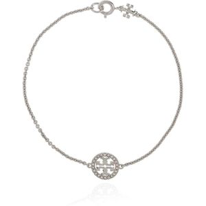 Tory Burch, Accessoires, Dames, Grijs, ONE Size, Armband met Logo