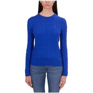 Ralph Lauren, Truien, Dames, Blauw, M, Katoen, Dameskleding Sweatshirts Blu Ss 25
