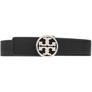 Tory Burch, Accessoires, Dames, Zwart, XS, Leer, Reversible Riem