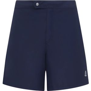 Brunello Cucinelli, Badkleding, Heren, Blauw, S, Blauwe zwemkleding voor mannen Ss 25
