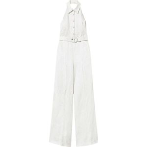 Twinset, Jumpsuits & Playsuits, Dames, Wit, S, Linnen, Witte Chique Broek voor Vrouwen