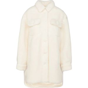 Stand Studio, Jassen, Dames, Wit, L, Wol, Eco Teddy Oversize Jas Sabi