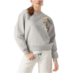 Janice, Sweatshirts & Hoodies, Dames, Grijs, S, Lichtgrijze Sweater Andy