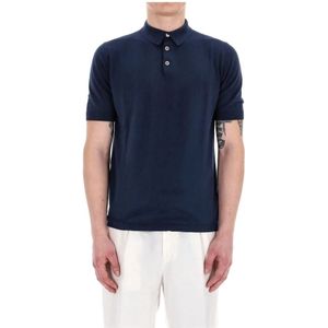 Eleventy, Tops, Heren, Blauw, S, Katoen, Blauwe T-shirts en Polos