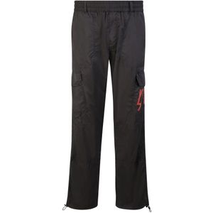 44 Label Group, Broeken, Heren, Zwart, M, Polyester, Sports Cargobroek