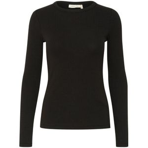 InWear, Tops, Dames, Zwart, 3Xl, Zwarte zwarte top met lange mouwen