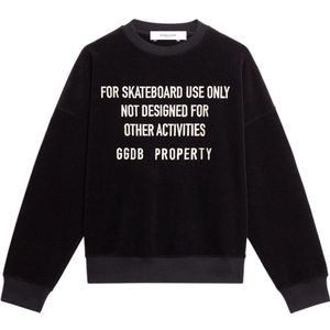 Golden Goose, Sweatshirts & Hoodies, Heren, Zwart, M, Katoen, Journey Unisex Crew Neck Sweater