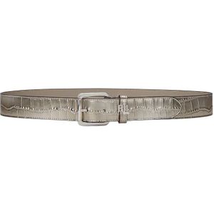 Ralph Lauren, Accessoires, Dames, Grijs, L, Leer, 412967078001 Hoge Taille Riemen