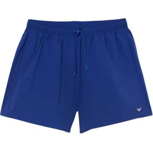 Emporio Armani, Badkleding, Heren, Blauw, XL, Polyester, Heren Polyester Boxer Zwemkleding