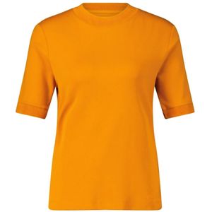Marc Cain, Tops, Dames, Oranje, XS, Mesh Style T-Shirt