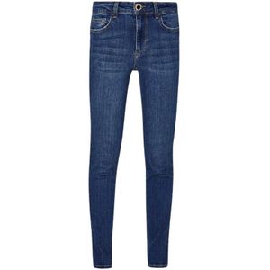 Liu Jo, Jeans, Dames, Blauw, W31, Denim, Donkerblauwe Denim High Waist Skinny Jeans