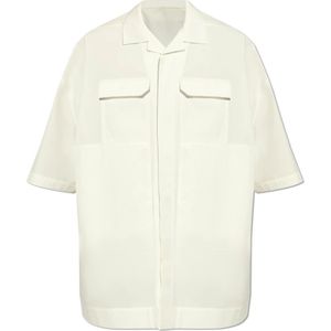 Rick Owens, Overhemden, Heren, Beige, L, Katoen, Magnum Tommy Shirt