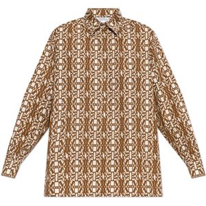 Max Mara, Blouses & Shirts, Dames, Bruin, XS, Katoen, Shirt Gallura