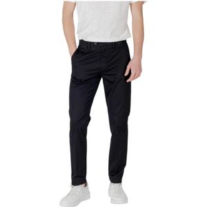 Antony Morato, Broeken, Heren, Zwart, W30, Katoen, Slim Fit Katoenen Broek voor Mannen
