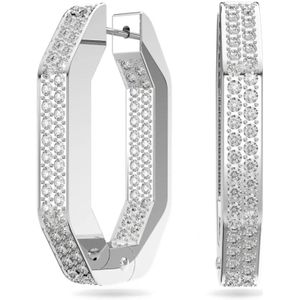 Swarovski, Accessoires, unisex, Wit, ONE Size, Dextera Octagon Oorbellen