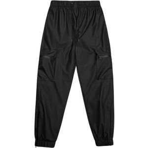 Rains, Broeken, Heren, Zwart, L, Polyester, Cargo Regenbroek Regular