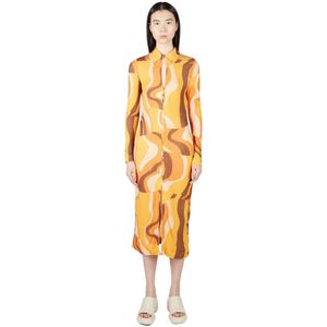 Rejina Pyo, Kleedjes, Dames, Oranje, XS, Kleedjes