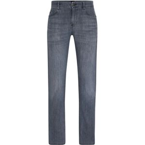 Boss, Jeans, Heren, Grijs, W36, Slim Fit Jeans
