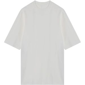 Rick Owens, Tops, Heren, Beige, L, Korte mouwen ronde hals T-shirt