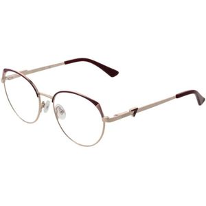 Guess, Accessoires, Dames, Roze, ONE Size, Roségouden Ronde Metalen Optische Monturen