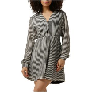 Refined Department, Kleedjes, Dames, Zwart, S, Zwarte Mini Jurk Sheida