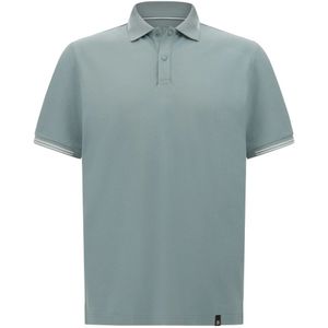 Boggi Milano, Tops, Heren, Groen, 3Xl, Katoen, Cool Jade-Fresh Piqué Polo Shirt