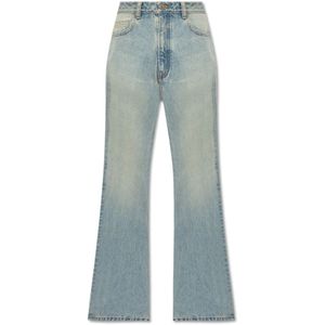 Balenciaga, Jeans, Dames, Blauw, W26, Katoen, Flared Jeans