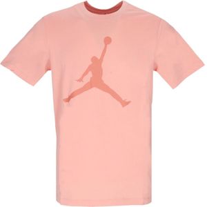 Jordan, Tops, Heren, Roze, S, Katoen, Jumpman Crew T-shirt