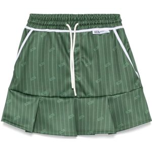 Gcds, Rokken, Dames, Groen, XS, Groene Rok met Elastische Tailleband en Zakken