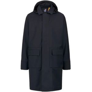 K-Way, Mantels, Heren, Blauw, L, Wol, Tech Wool Blend Jacket