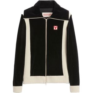 Valentino Garavani, Truien, Heren, Zwart, M, Casual Sweatshirt met uniek design
