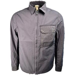 Ten C, Jassen, Heren, Grijs, L, Overshirt