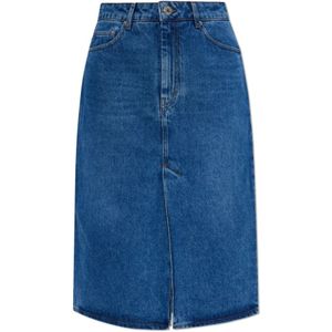 Ami Paris, Rokken, Dames, Blauw, W30, Denim, Denimrok