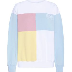Ball, Sweatshirts & Hoodies, Dames, Veelkleurig, 2Xl, Katoen, Blauwe Chambray Sweatshirt met losse pasvorm