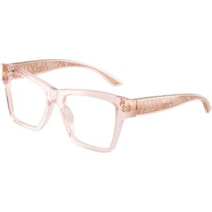 Dolce & Gabbana, Accessoires, Dames, Roze, ONE Size, Elegant Brilmontuur Model Dg 3411