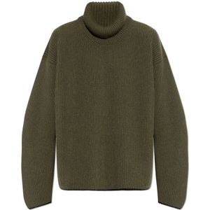 Dolce & Gabbana, Truien, Heren, Groen, M, Wol, Wollen coltrui