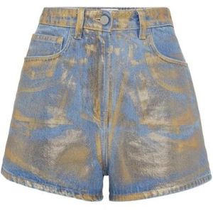 MVP wardrobe, Korte broeken, Dames, Geel, M, Denim, Dafne Denim Shorts