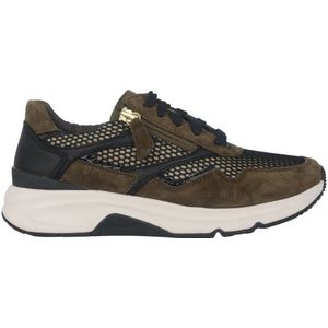 Gabor, Schoenen, Dames, Groen, 38 1/2 EU, Suède, Rollende Sneaker - Groen