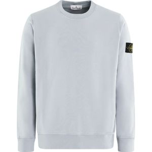 Stone Island, Sweatshirts & Hoodies, Heren, Grijs, S, Heren Sweatshirt