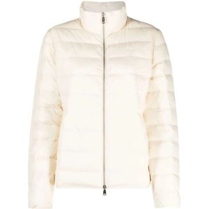 Polo Ralph Lauren, Jassen, Dames, Beige, L, Leer, Geïsoleerde Jas