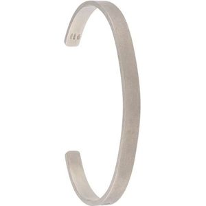 Maison Margiela, Accessoires, Heren, Grijs, M, Minimalistische Zilveren Armband