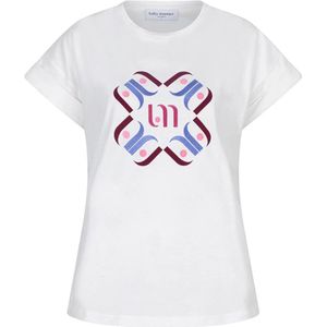 Lofty Manner, Tops, Dames, Wit, L, Katoen, Shenna T-shirt Qb 15