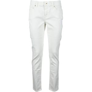 Eleventy, Jeans, Dames, Wit, L, Denim, Klassieke denim jeans met stretchstof